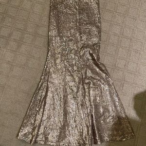 Sequin maxi skirt
